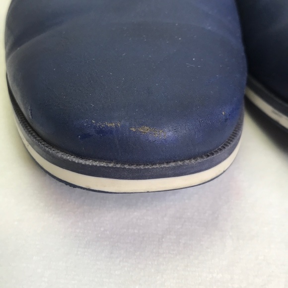 Zara Men's Blue/White Oxfords Lace Up Shoes - Picture 5 of 15